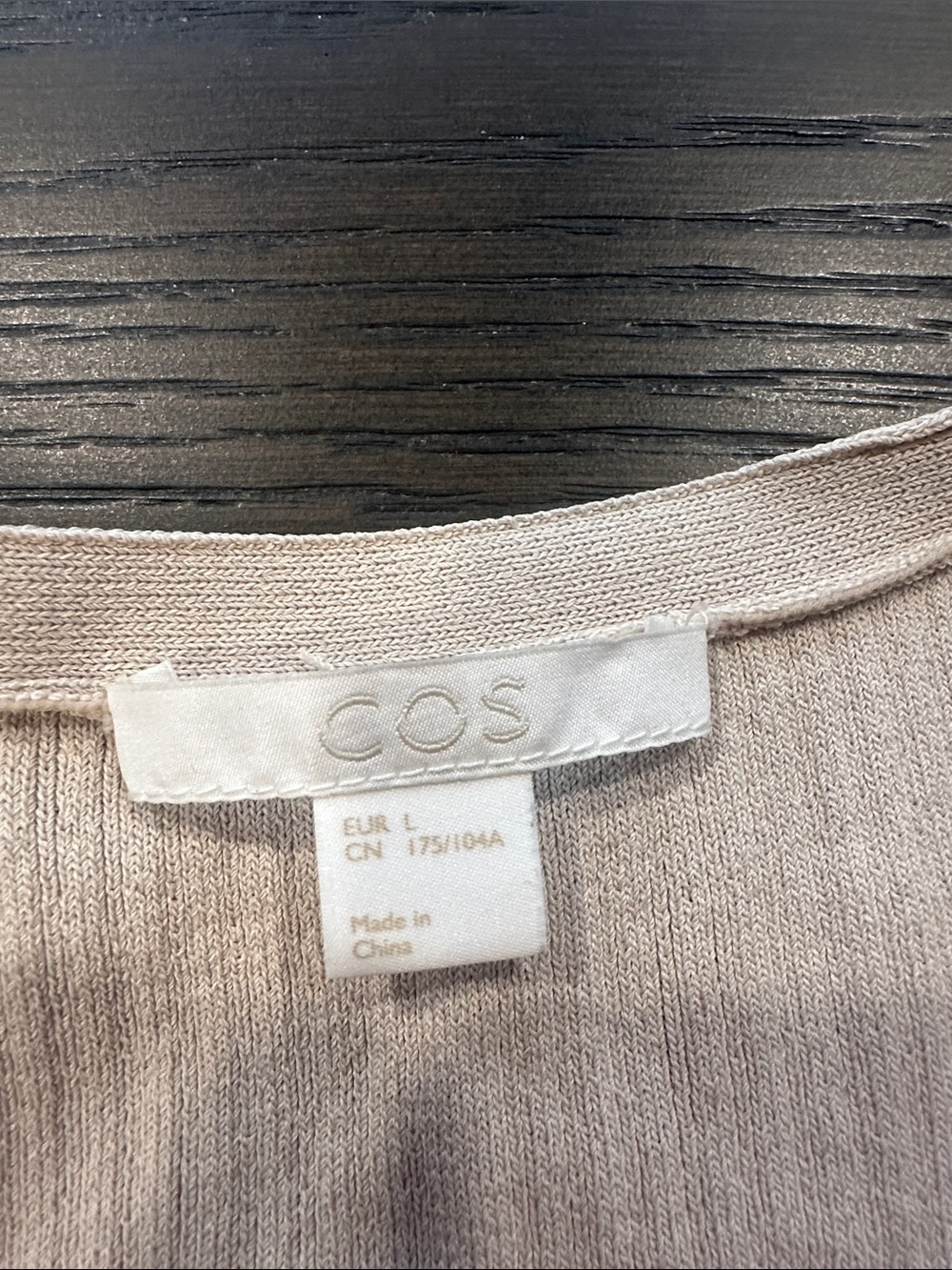 COS Cream Ribbed Button-Front Women’s Cardigan - Picture 2 of 2